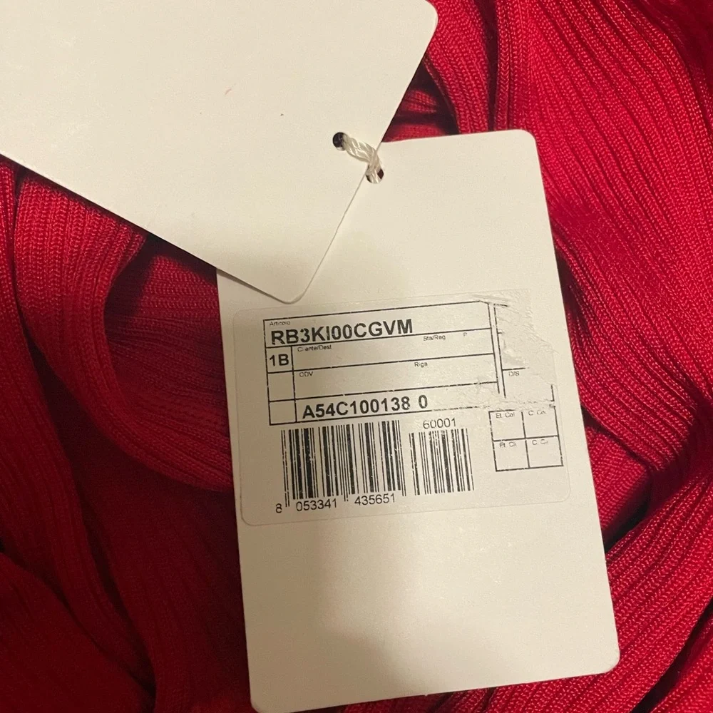 Valentino Silk Blend Ribbed Tights.Brand New. red wine color - Picture 6 of 11